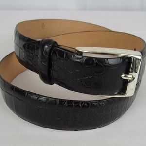 🇺🇸Martin Dingman alligator grain calfskin belt